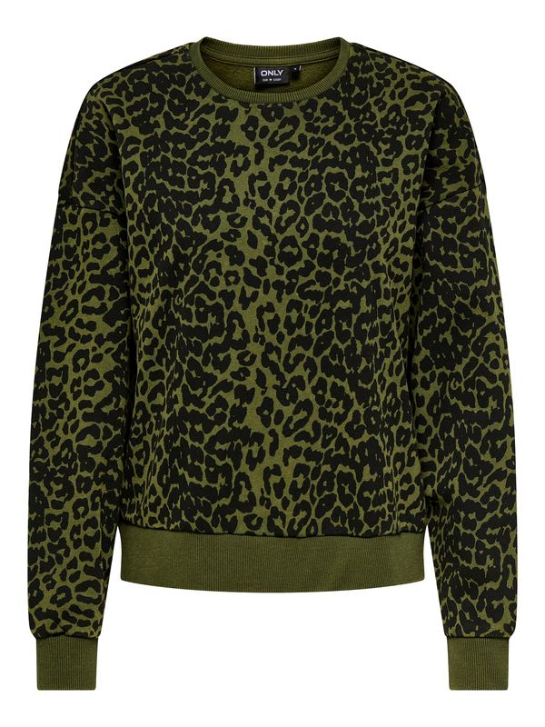 ONLY ONLY Majica 'ONLVoice'  temno zelena / črna