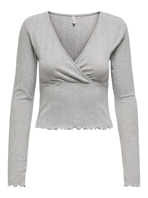 ONLY ONLY Majica  svetlo siva