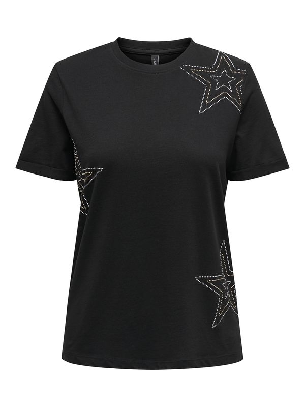 ONLY ONLY Majica  zlata / črna / srebrna