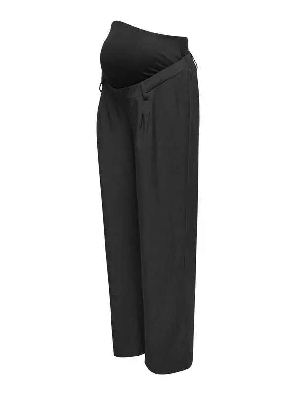 Only Maternity Only Maternity Hlače z naborki 'OLMPleat'  temno siva