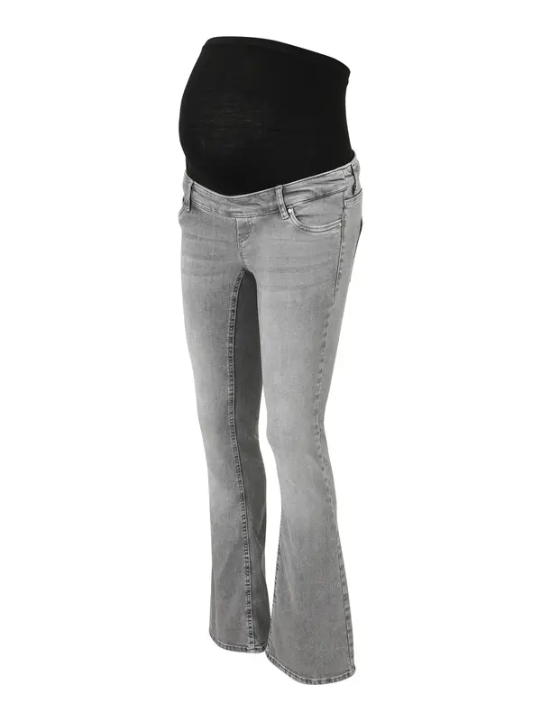 Only Maternity Only Maternity Kavbojke 'OLMBlush'  siv denim / črna
