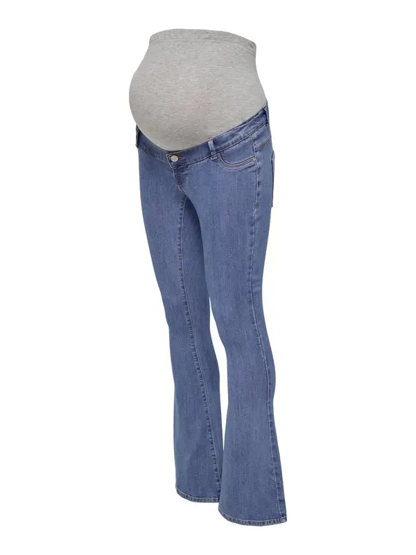 Only Maternity Only Maternity Kavbojke 'OLMRain'  moder denim / pegasto siva