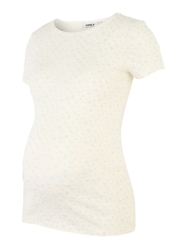 Only Maternity Only Maternity Majica 'OLMMADISON'  svetlo modra / bela