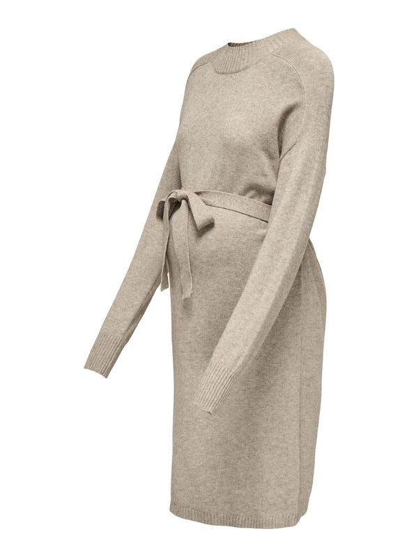 Only Maternity Only Maternity Pletena obleka 'OLMLEVA'  bež