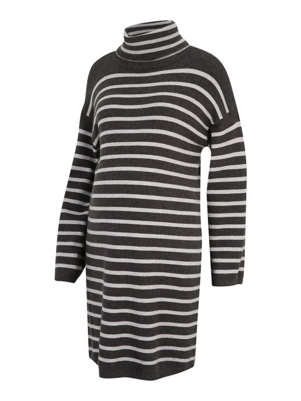 Only Maternity Only Maternity Pletena obleka 'OLMTALIO'  svetlo siva / temno siva