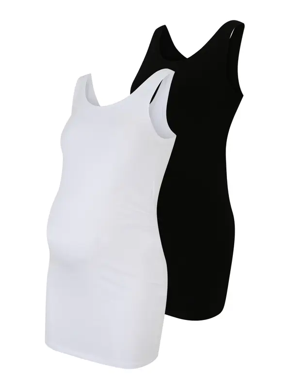 Only Maternity Only Maternity Top  črna / bela