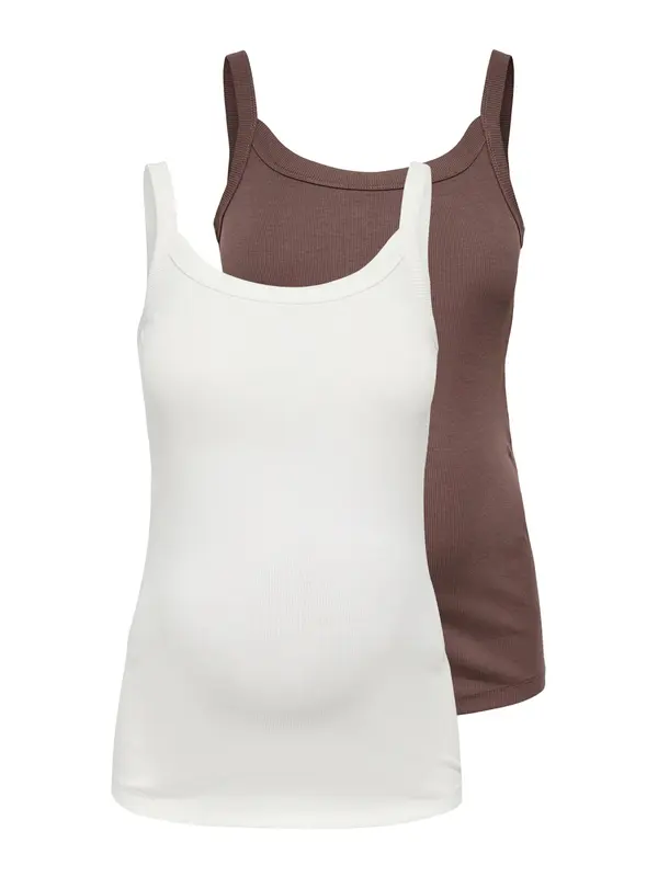 Only Maternity Only Maternity Top  mokka / bela