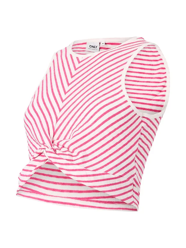 Only Maternity Only Maternity Top 'OLMSANDY'  roza / bela