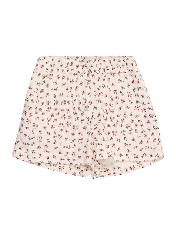 Only Mini Only Mini Hlače 'KMGTHYRA'  kremna / oliva / roza / vinsko rdeča