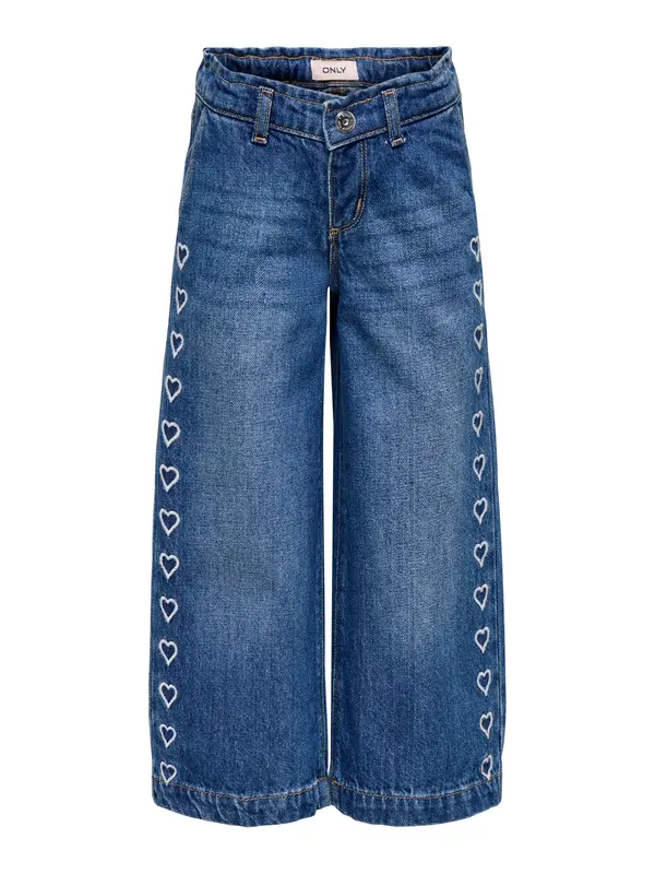Only Mini Only Mini Kavbojke 'KMGComet'  moder denim / bela