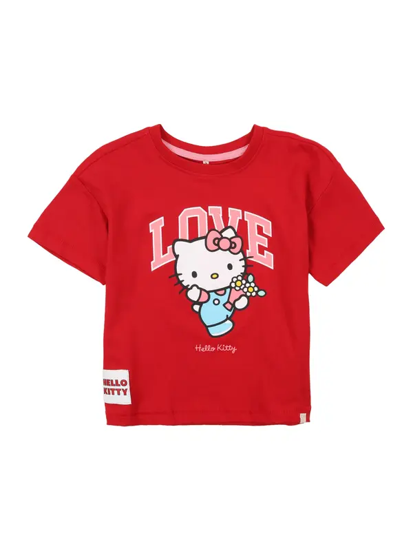 Only Mini Only Mini Majica 'KMGKitty'  roza / rdeča / črna / bela