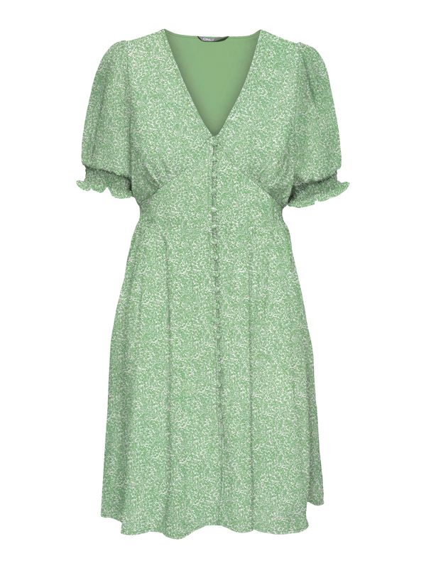 ONLY ONLY Obleka 'Amanda'  svetlo zelena / bela