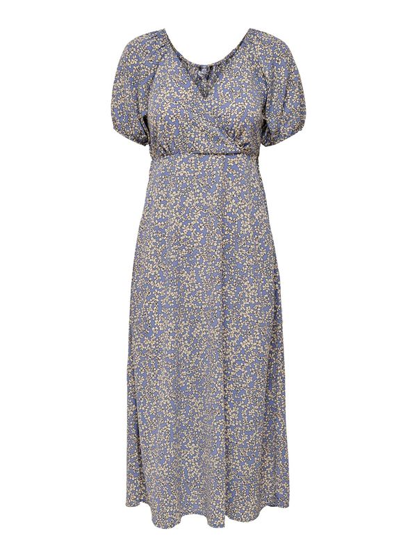 ONLY ONLY Obleka 'Fuchsia'  bež / dimno modra / črna