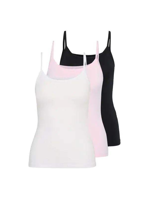 Only Petite Only Petite Top 'ONLLOVE'  roza / črna / bela