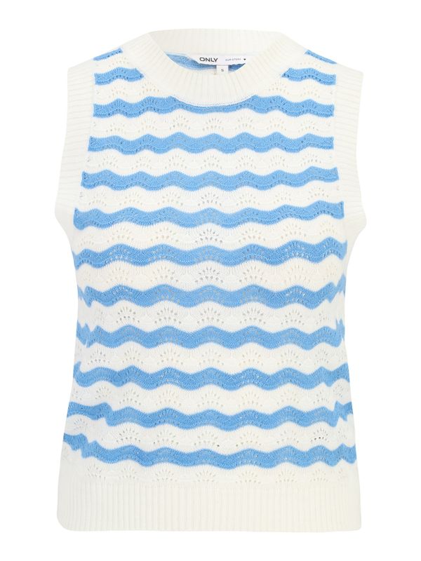 Only Petite Only Petite Top z naramnicami 'MAISANNA'  svetlo modra / bela