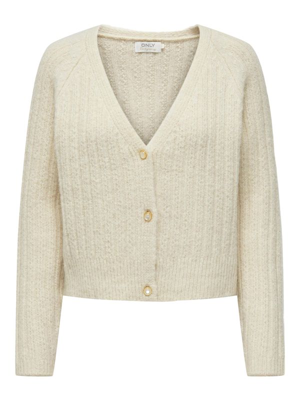 ONLY ONLY Pletena jopa 'AMELIA'  ecru