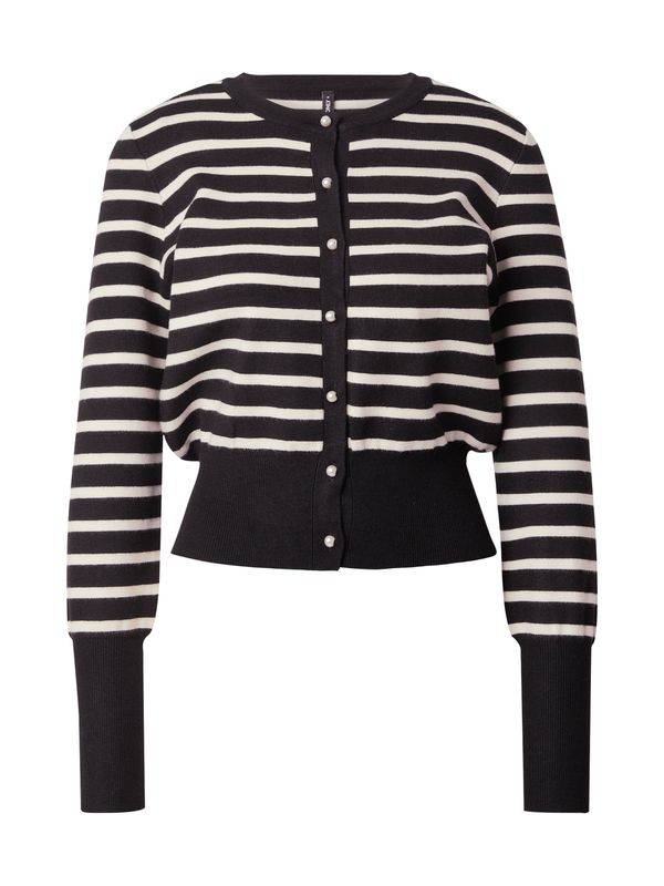 ONLY ONLY Pletena jopa  črna / naravno bela