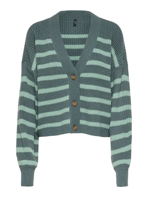 ONLY ONLY Pletena jopa 'ONLCALLIE'  svetlo zelena / temno zelena