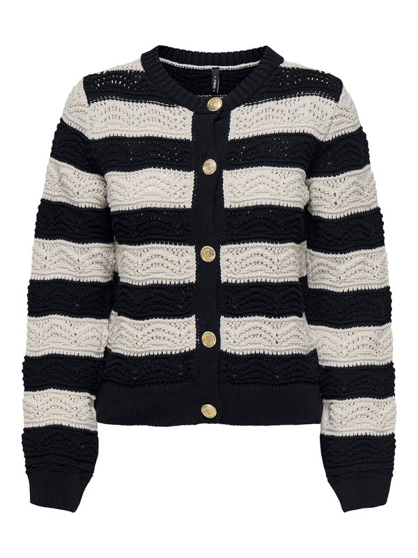 ONLY ONLY Pletena jopa 'ONLCRYSTAL'  kremna / črna