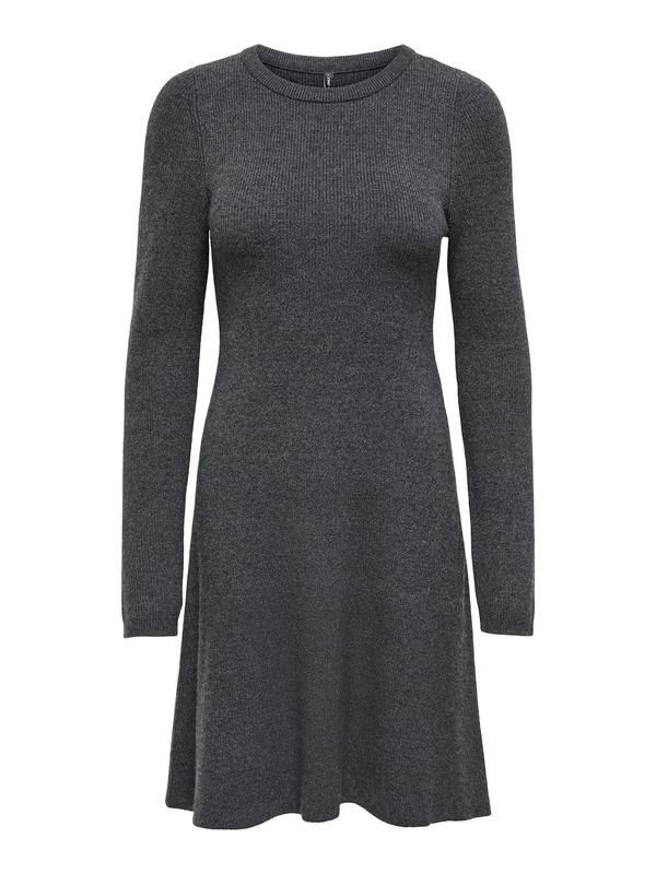 ONLY ONLY Pletena obleka  temno siva