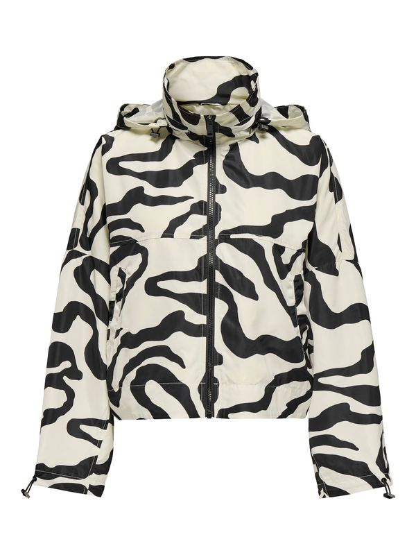 ONLY ONLY Prehodna jakna 'ONLBETTY'  svetlo siva / črna