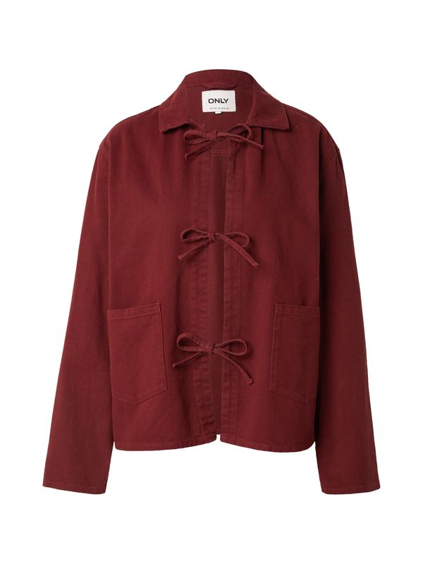 ONLY ONLY Prehodna jakna 'ONLDREW'  vinsko rdeča