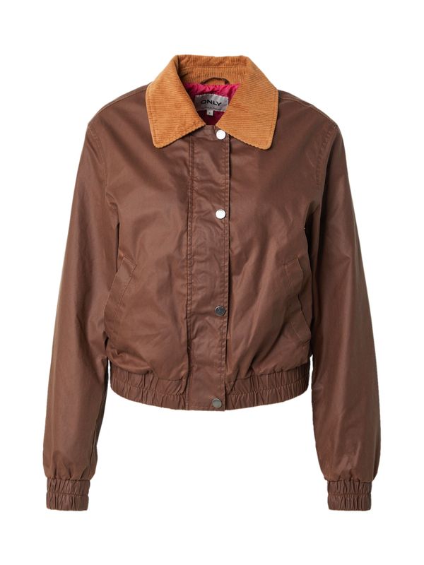 ONLY ONLY Prehodna jakna 'ONLELENA'  konjak / temno rjava