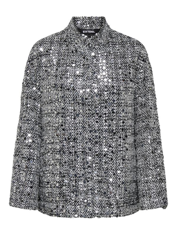 ONLY ONLY Prehodna jakna 'ONLQUINN LIFE'  črna / srebrna / bela