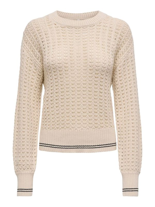 ONLY ONLY Pulover 'ONLASA'  kremna / črna