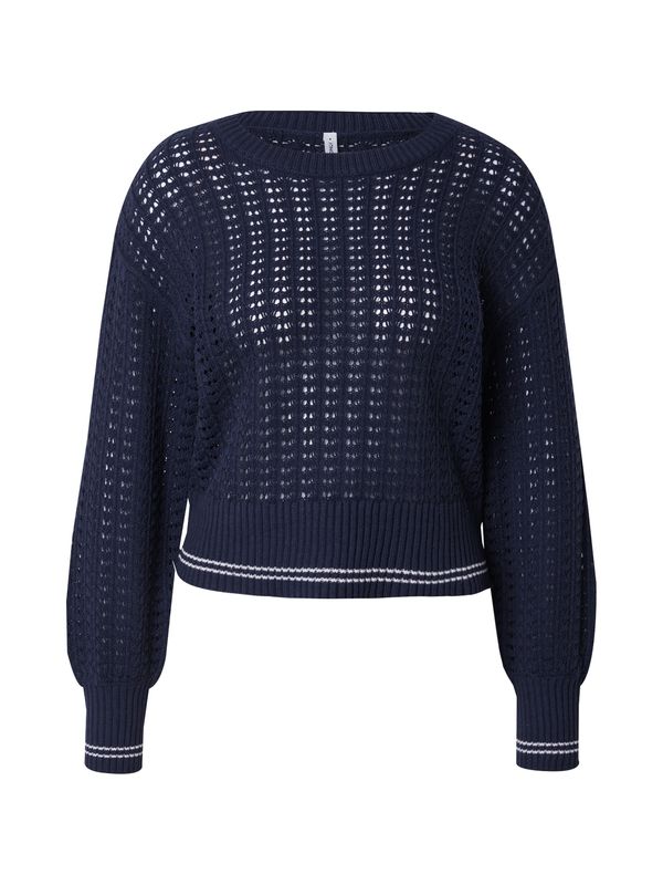 ONLY ONLY Pulover 'ONLASA'  nočno modra / bela