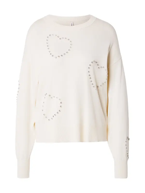 ONLY ONLY Pulover 'ONLBee'  transparentna / volneno bela