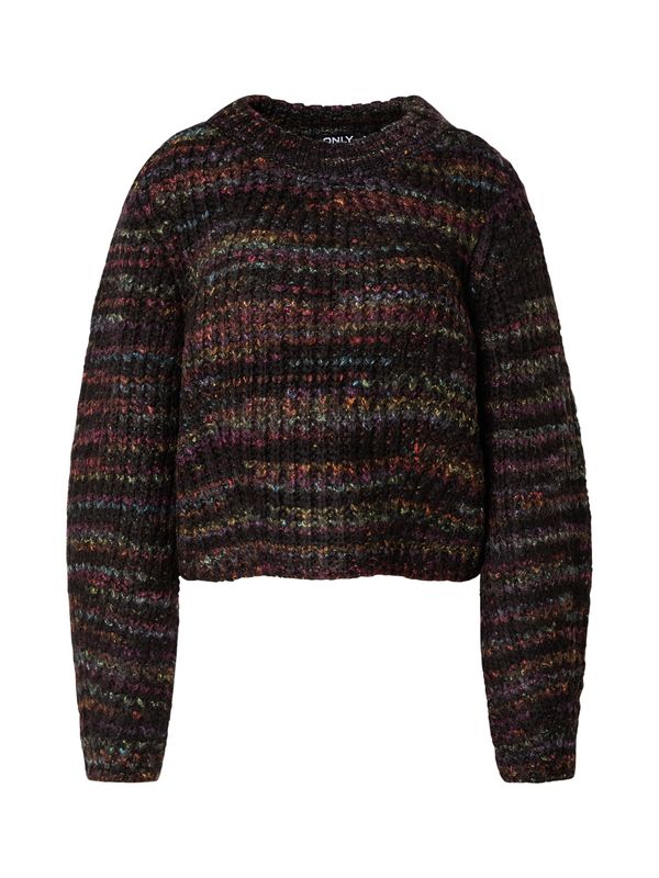 ONLY ONLY Pulover 'ONLCarma'  oliva / oranžna / roza / črna