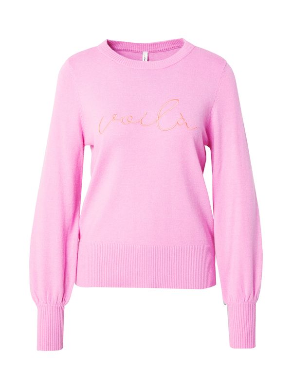 ONLY ONLY Pulover 'ONLIBI'  oranžna / svetlo roza