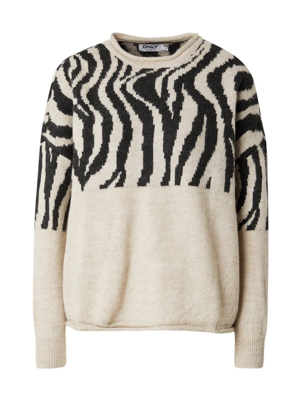 ONLY ONLY Pulover 'ONLJade'  greige / črna