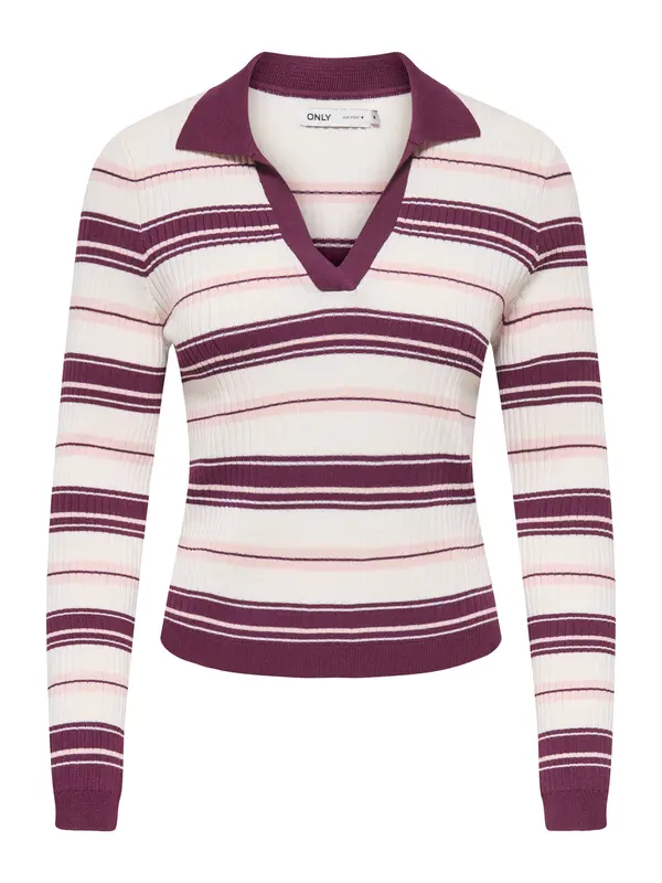 ONLY ONLY Pulover 'ONLKaya'  mauve / roza / rdeče vijolična / bela
