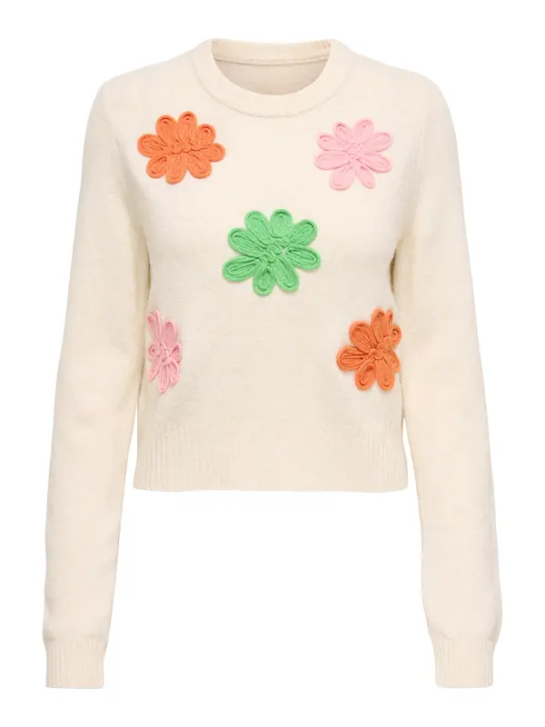 ONLY ONLY Pulover 'ONLLOTUS'  limeta / oranžna / roza / volneno bela