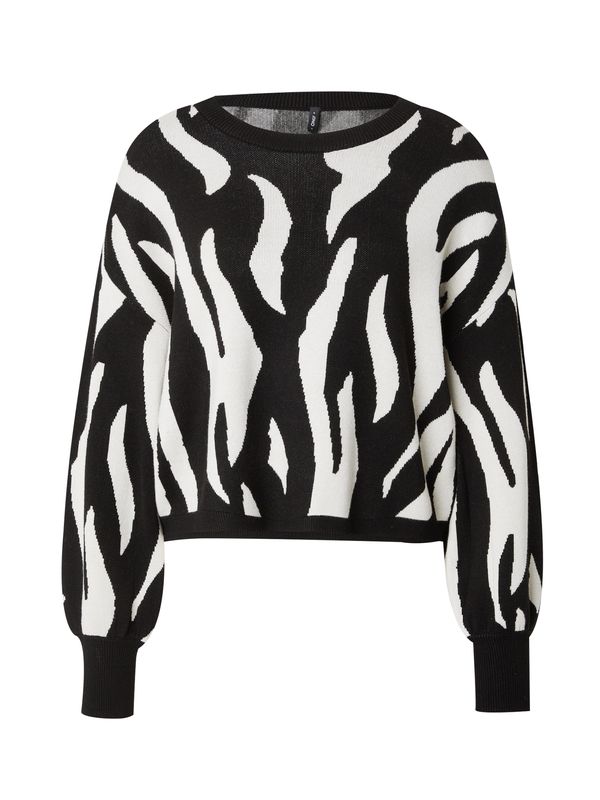 ONLY ONLY Pulover 'ONLMONTANA'  črna / bela