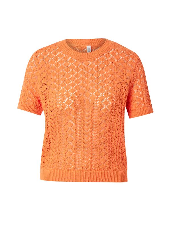 ONLY ONLY Pulover 'ONLSAGA'  oranžno rdeča