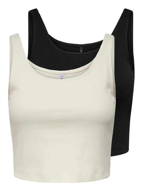 ONLY ONLY Top 'Nessa'  črna / bela