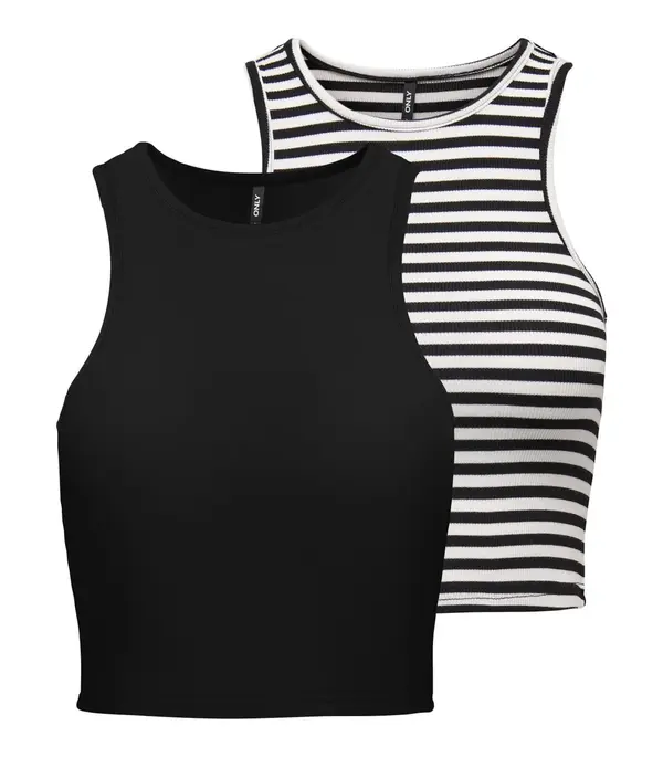 ONLY ONLY Top 'ONLBelia'  črna / off-bela