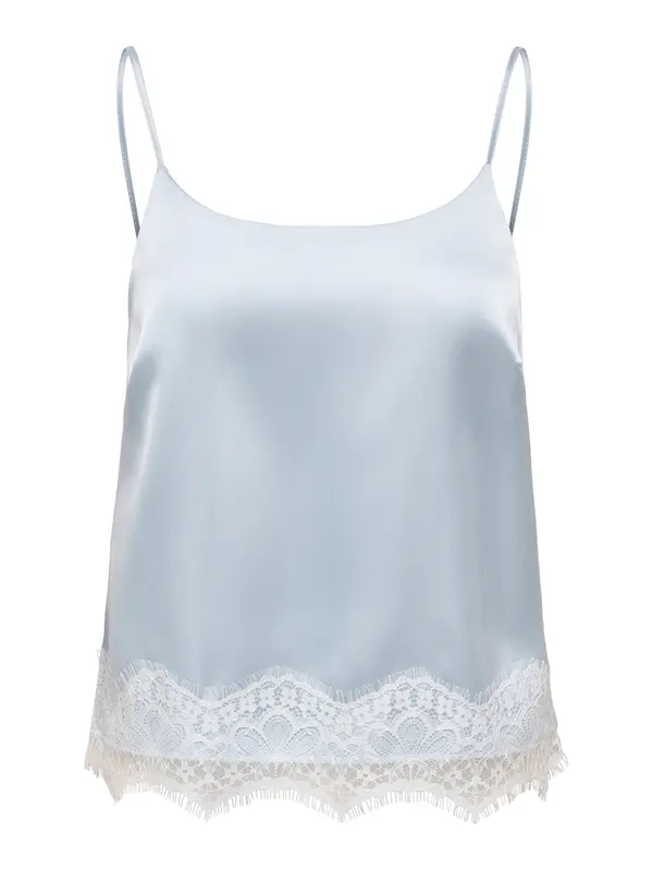 ONLY ONLY Top 'ONLBELLA'  svetlo modra / naravno bela