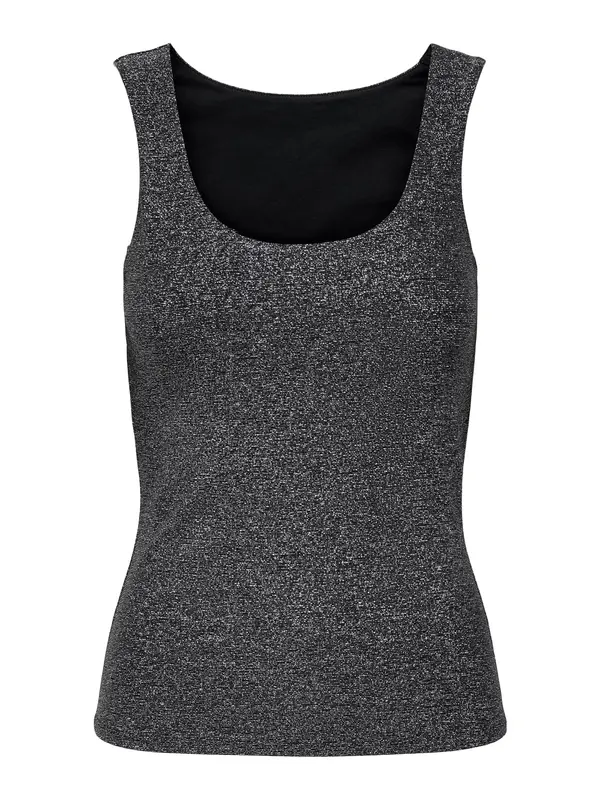 ONLY ONLY Top 'ONLea'  črna / srebrna