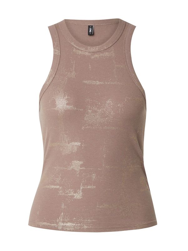 ONLY ONLY Top 'ONLISLA'  rjava / zlata