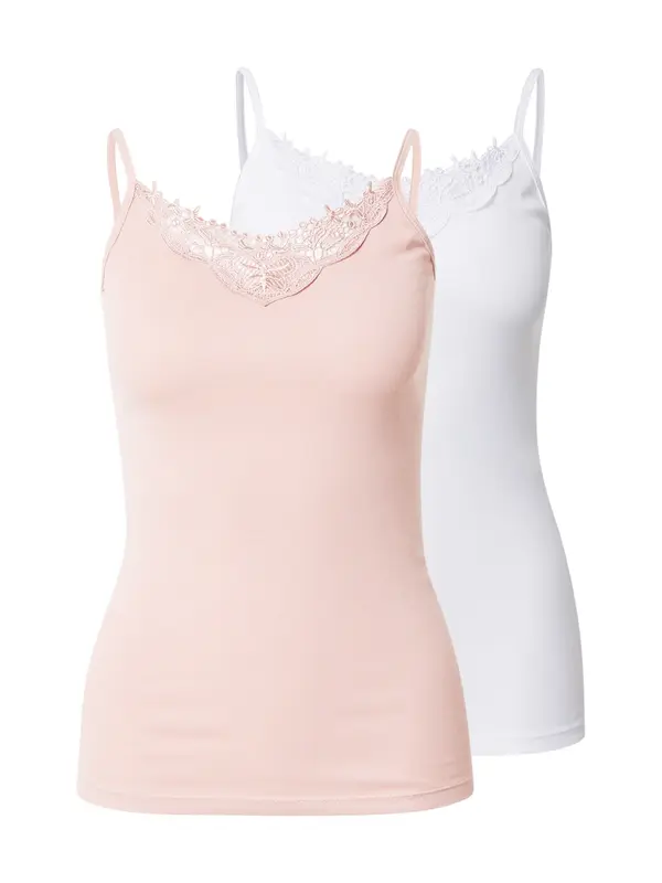 ONLY ONLY Top 'ONLLULU'  svetlo rjava / bela
