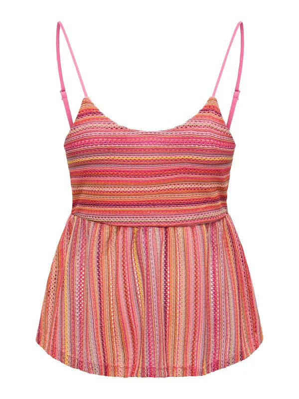 ONLY ONLY Top 'ONLSANDY'  rumena / oranžna / roza / svetlo roza