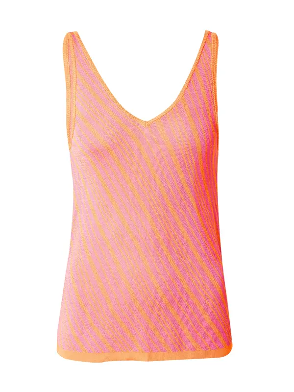 ONLY ONLY Top z naramnicami 'INEZ'  losos / temno oranžna