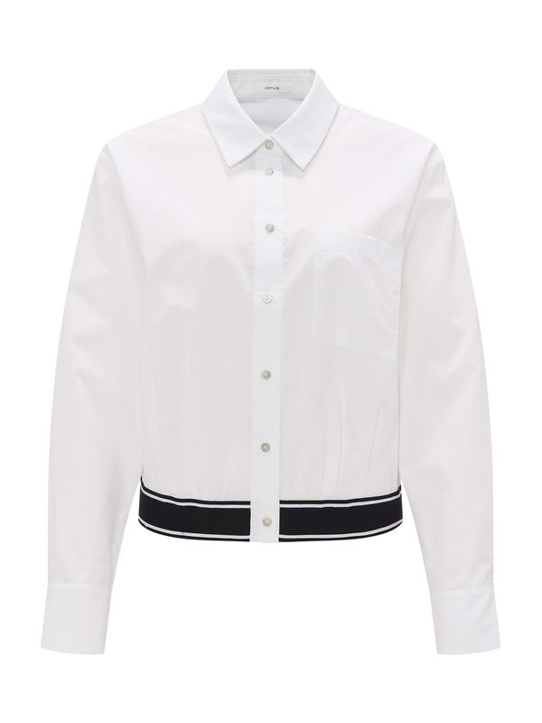 OPUS OPUS Bluza 'Fapani'  črna / bela