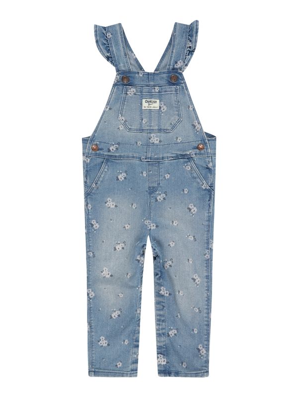 OshKosh OshKosh Hlače z naramnicami  dimno modra / moder denim / off-bela