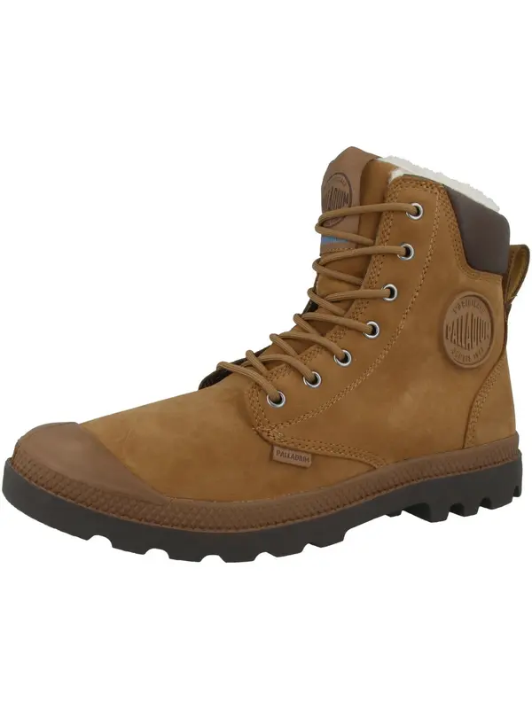 Palladium Palladium Gležnarji z vezalkami 'Pampa'  karamel / temno rjava