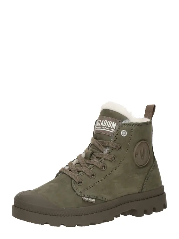 Palladium Palladium Gležnarji z vezalkami 'Pampa'  oliva